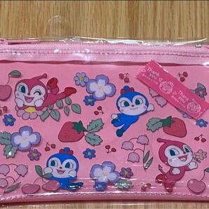 クリアポーチ フラワーシリーズ Sサイズ ドキンちゃん コキンちゃん ポーチ