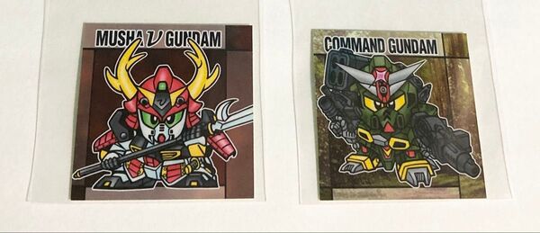 元祖SDガンダムスナック メタリックシール 2枚セット