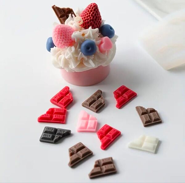 シリコンモールド チョコレート スイーツ レジン型 エポキシ樹脂 アロマキャンドル ジェスモナイト シーリングスタンプ
