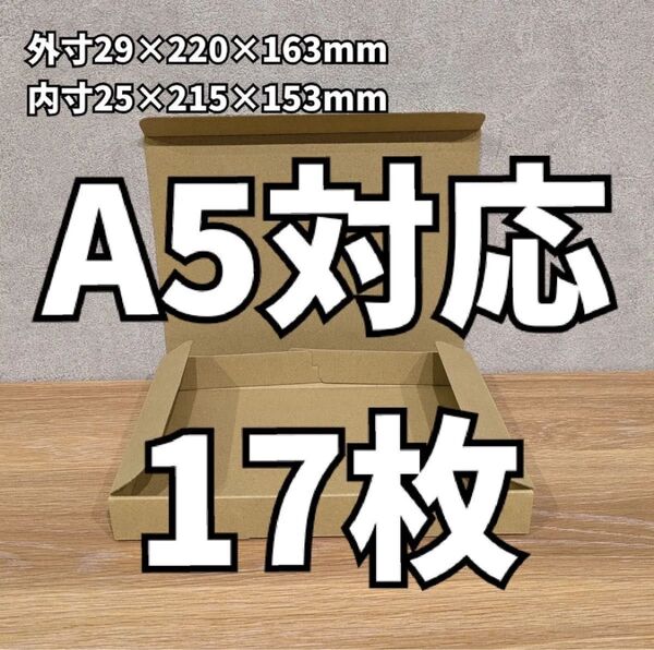 ゆうパケット クリックポスト 厚さ3㎝ A5サイズ N式ケース 17枚