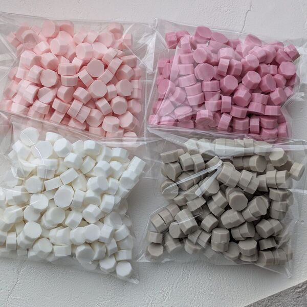 シーリングワックス 200g ハンドメイド 手紙 くすみピンクキット