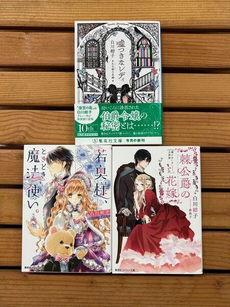 白川紺子■嘘つきなレディ/若奥様、ときどき魔法使い。/棘公爵の花嫁 小説3冊セット