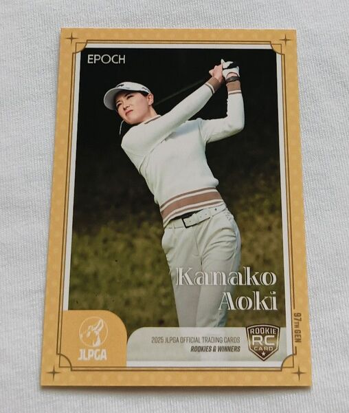 青木香奈子レギュラーカードEPOCH 2025 JLPGA TRADINGCARDS ROOKIES & WINNERS女子ゴルフ