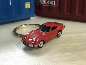 ●◎トヨタ 2000GT 赤 キーホルダー 1◎●3 オリジナル加工品 カーアクセサリー ミニカー ハンドクラフト ハンドメイド 雑貨