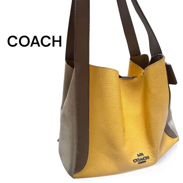 COACH コーチ 水原希子モデル ハドリーホーボー カラーブロック ショルダーバッグ レディース レザー 肩掛け ハンドバッグ