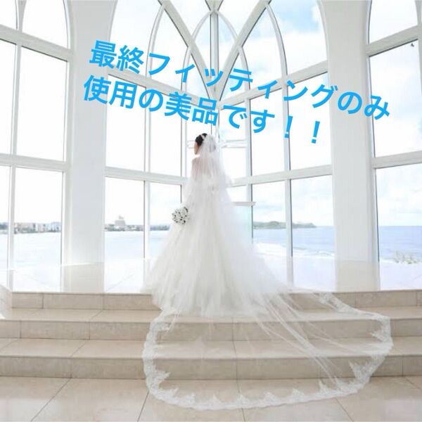【最終フィッティングのみ使用】 WITH A WHITE アールイズウェディング ロングベール 3m