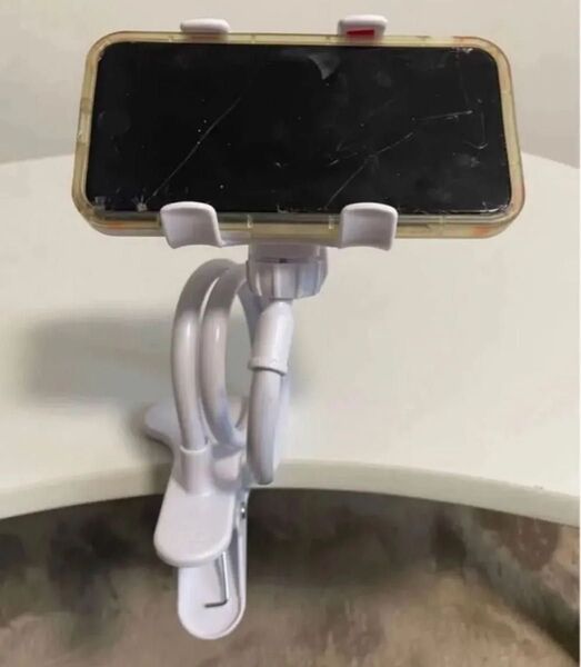 スマホホルダー クリップ スタンド フレキシブル ア ーム 360度回転 スマホ iPhone スマホ三脚 自撮り棒