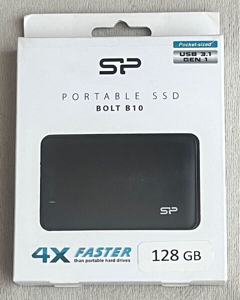 シリコンパワー ポータブルSSD BOLT10 128GB