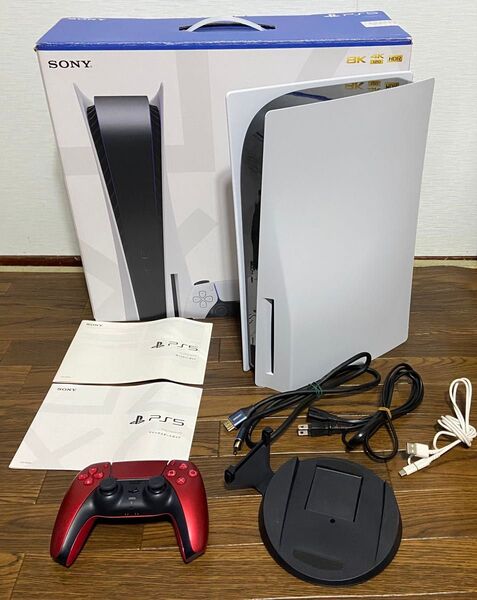 PlayStation5 CFI-1100 ディスクドライブ搭載モデル ケーブル系は純正のものではありませんが使えます。