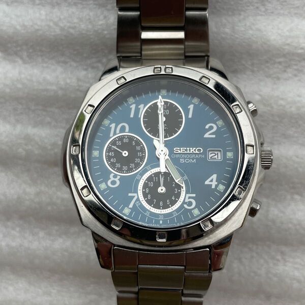 SEIKO セイコー クロノグラフ 腕時計 稼働品 CHRONOGRAPH メンズ