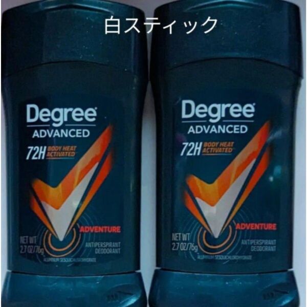 Degree ディグリー デオドラント制汗剤スティック アドベンチャー 2本