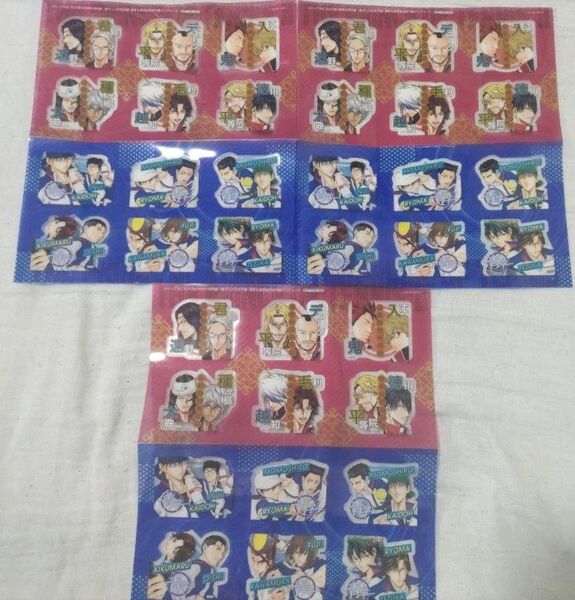 ジャンプSQ 新テニスの王子様 青学&高校生日本代表クリアシート 3枚