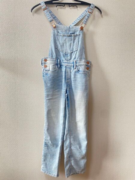 H&M デニムオーバーオール ライトブルー