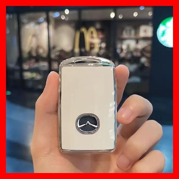 マツダ キーケース TPU キーカバー CX-8 CX-5 CX-3 CX-30 MAZDA3/2 MX-30 CX-60 白