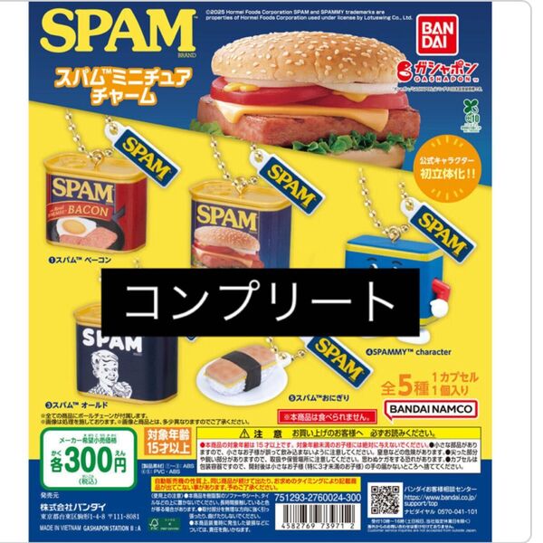 スパムミニチュアチャームコンプリート