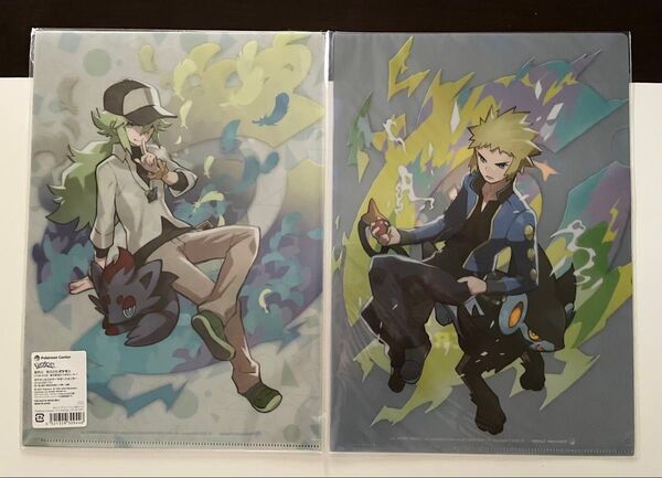 Pokemon ポケモントレーナーズ N デンジ ノボリ クダリ クリアファイル