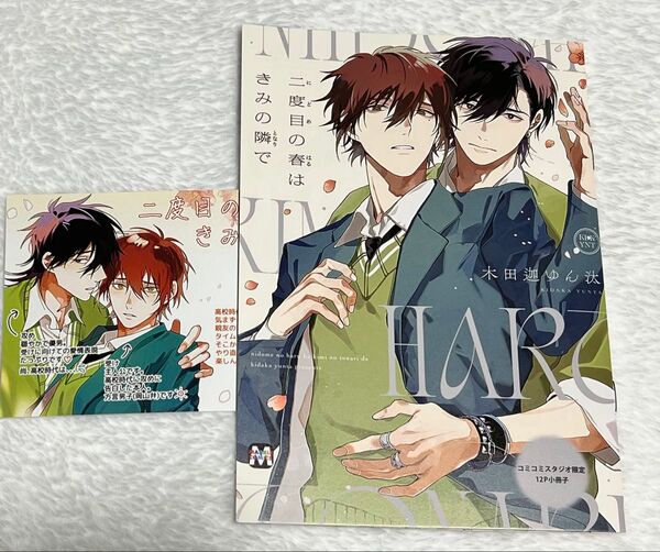 二度目の春はきみの隣で 木田迦ゆん汰 コミコミスタジオ特典 12P小冊子