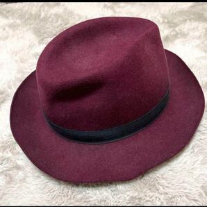 CA4LA カシラ ウール ハット ボルドー