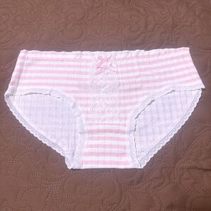 ピンク ボーダー柄 リボン 可愛いパンティ ロリ°C-ute 女装 男性ok かわゆい