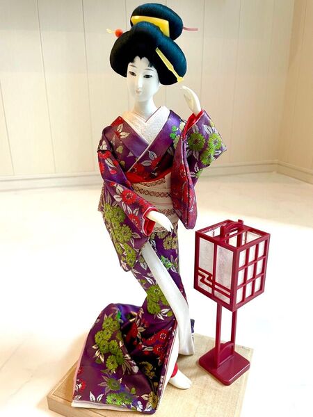 ヴィンテージ 日本人形 着物 芸者 舞妓 京都 希少 灌頂 伝統的 華やか 民芸 置物 人形 昭和レトロ