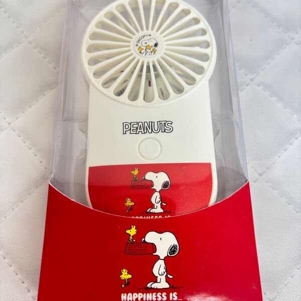 【新品】LED付き スヌーピー コンパクトハンディファン