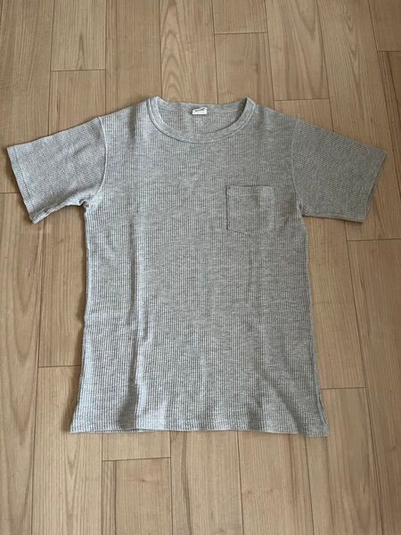 JEMORGAN ジェーイーモーガン ワッフル Tシャツ グレー 胸ポケット付き Lサイズ