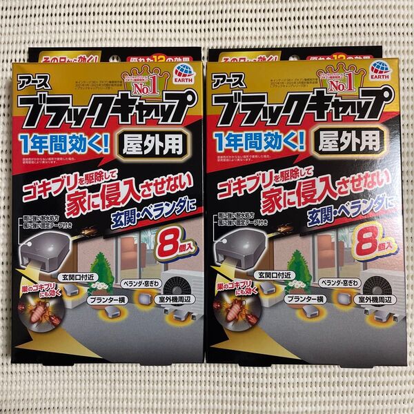 ブラックキャップ 屋外用 8個入 2箱