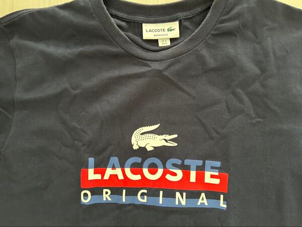中古 LACOSTE ラコステ プリントTシャツ Mサイズ