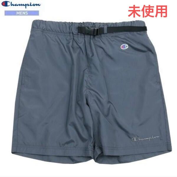 Champion アクティブナイロンショートパンツ、ハーフパンツ グレー、メンズ