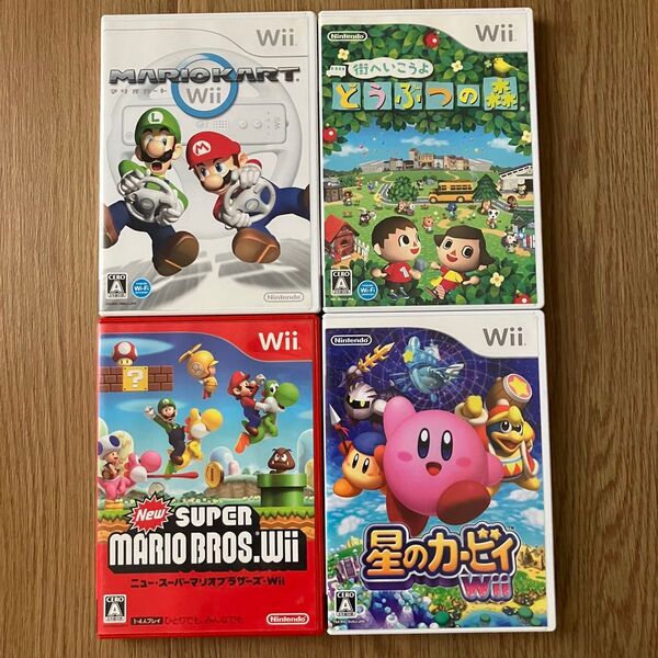 星のカービィ スーパーマリオブラザーズ マリオカート どうぶつの森 Wii