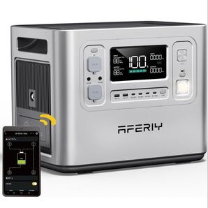 新品未開封 AFERIY ポータブル電源 2400 大容量 ポータブルバッテリー シルバー