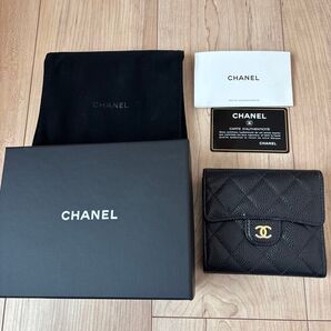 正規店購入 CHANEL シャネル 財布 ブラック マトラッセ