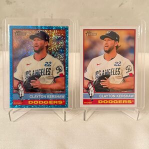 topps Clayton Kershaw(クレイトンカーショー)ブルースパークル カラーマッチ