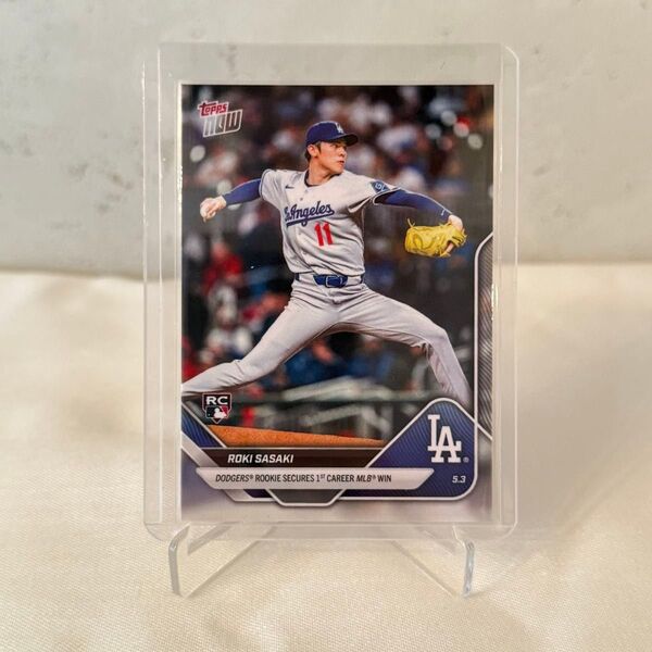 Topps Now ROKI SASAKI 佐々木朗希 ルーキーカード RC 初勝利カード