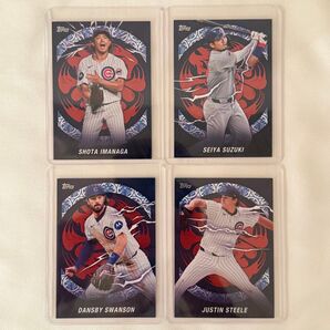 Topps tokyo series 東京シリーズ イマナガ スズキ スワンソン スティール カブス4枚セット