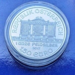 2017年ウィーンフィル銀貨1オンスカプセルケース入