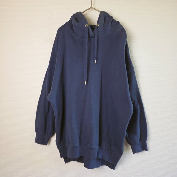 美品 CLOSSHI クロッシー しまむら レディースパーカー LLサイズ 大きいサイズ ゆったり くすみブルー 古着 春服
