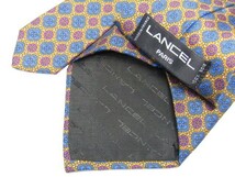 LANCEL(ランセル)　シルクネクタイ　小紋柄　フランス製　848413C184R16_画像2