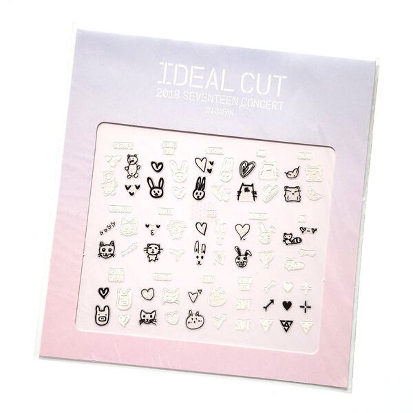 SEVENTEEN IDEAL CUT IN JAPAN ネイルシール セブチ 爪 ステッカー シール
