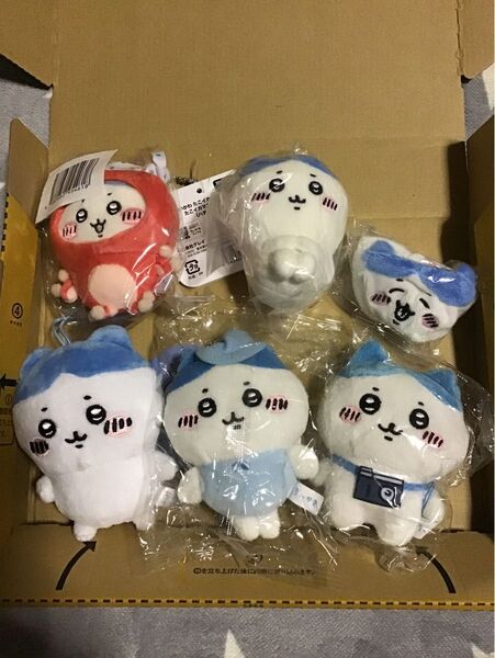 ちいかわ ハチワレがいっぱい たこイカくじぬいぐるみキーチェーン マスコット おすわり 妖精 ガチャガチャ まとめ売り