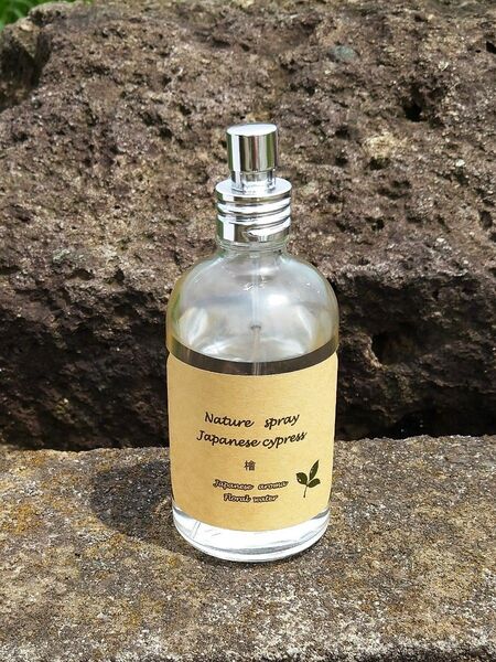 国産ヒノキ100%使用 フローラルウォーター100ml スプレー マスク