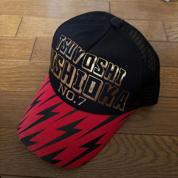 TSUYOSHI SHIDOKA No.7 キャップ 西岡剛、阪神タイガース