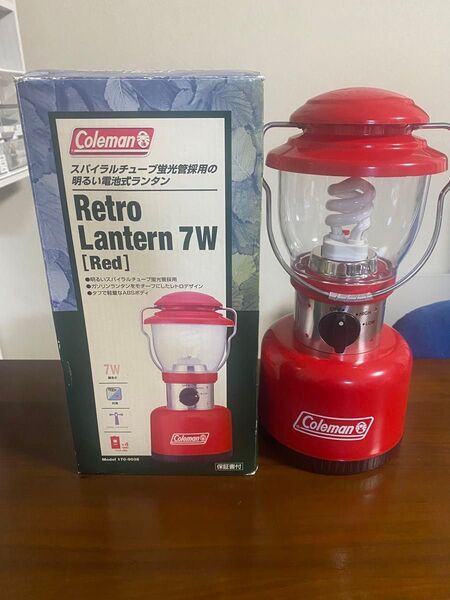 Coleman レトロランタン7W レッド 電池式