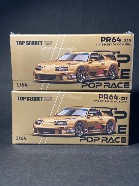 POP RACE ポップレース TOP SECRET GT300 SUPRA 1/64 ミニカー