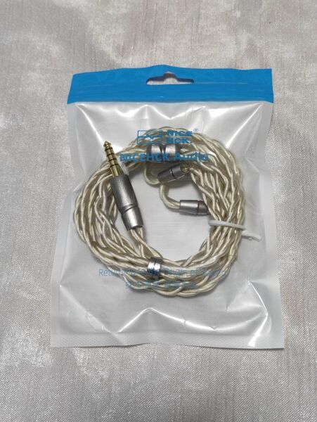 NICEHCK ightlove 7N銀メッキ高導電性銅+ 五元素レアアース合金銅ケーブル 4.4mmケーブル 2pin