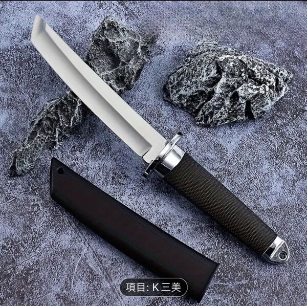 TANTO KNIFE キャンプ 登山 釣り アウトドア シースナイフ ハンティング サバイバルナイフ高硬度、鋭い刃、キャンプ