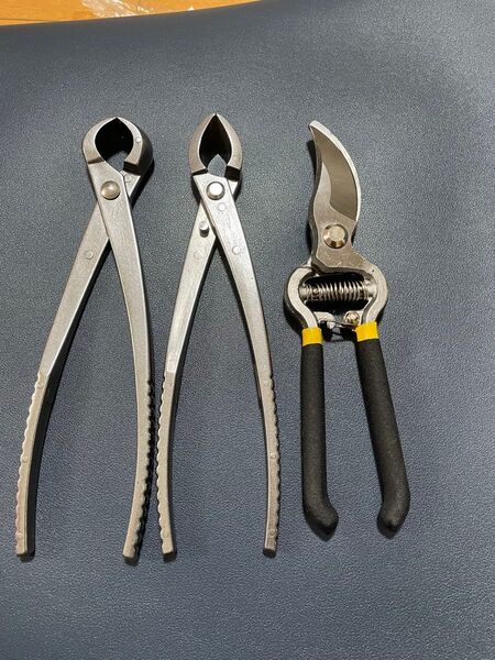 新品210㎜ 盆栽道具 コブ切 瘤切り 盆栽用 ぼんさいバサミ用品BONSAI TOOL 3個セット 剪定ばさみ 盆栽鋏