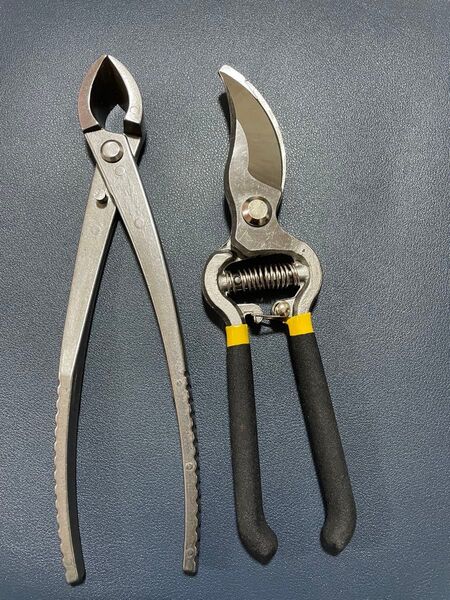 新品210㎜ 盆栽道具 コブ切 瘤切り 盆栽用 ぼんさいバサミ用品BONSAI TOOL 2個セット 剪定ばさみ