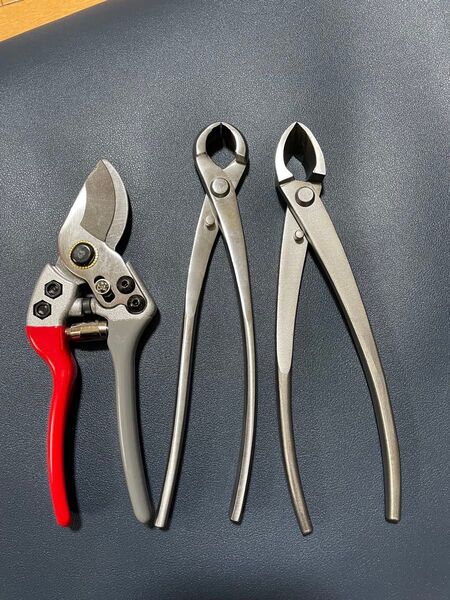 新品210㎜ 盆栽道具 コブ切 瘤切り 盆栽用 ぼんさいバサミ用品BONSAI TOOL 3個セット 剪定ばさみ