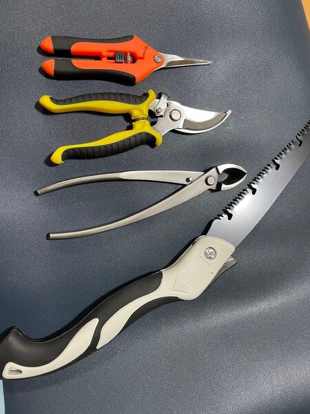 新品210㎜ 盆栽道具 コブ切 瘤切り 盆栽用 ぼんさいバサミ用品BONSAI TOOL 4個セット 剪定ばさみ